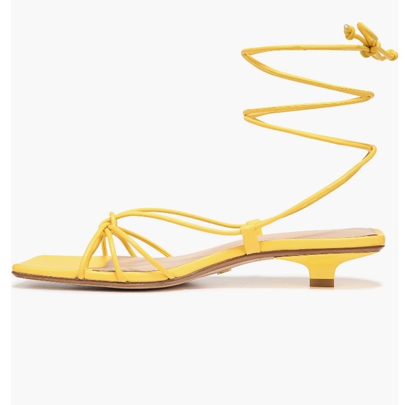 Veronica Beard Shoes - Veronica Beard, foley ankle tie sandal, yellow (pineapple color)